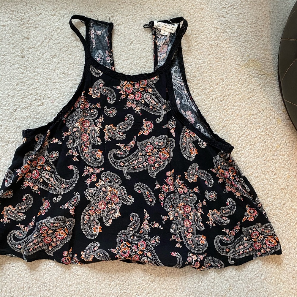 Paisley crop top